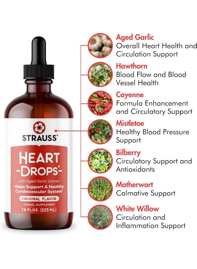 Strauss Heartdrops Aged Garlic Extract, Herbal Supplement For Heart Health-Heartdrops | Maintain A Healthy Cardiovascular System, Cinnamon Flavor - Image 3